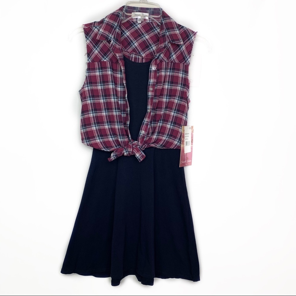 Emerald Sundae 2 piece Plaid Dress